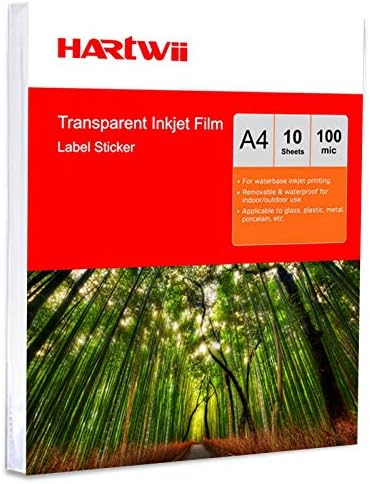 A4 Self Adhesive Inkjet Printing Clear Sticker Film Waterproof 10sheets ...
