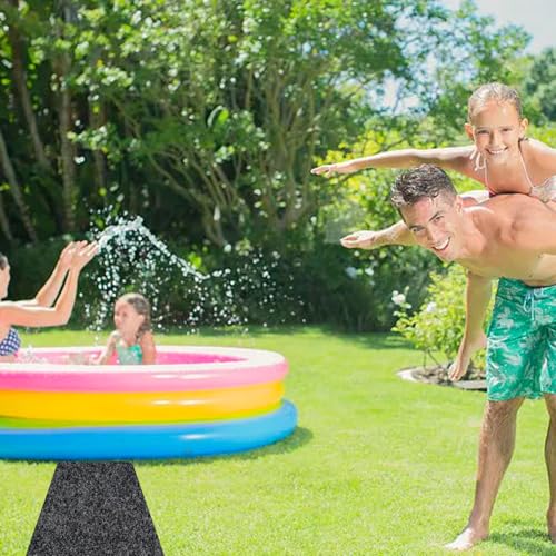 LYMOI Pools Floor Pathways Mats, Absorb Water Pools Ground Walkways Pads, Slip-Proof Backing Pool Spa Floor Pathways Mats for Above Ground Pools, Spas, Hot Tubs.(10 Ft x 16 Inch), Black - Thumbnail 6