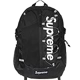 Supreme großerLogo Druck Supreme Italia Unisex Rucksack Bagpack Tasche Streetwear rot schwarz blau kamo (schwarz (1101))