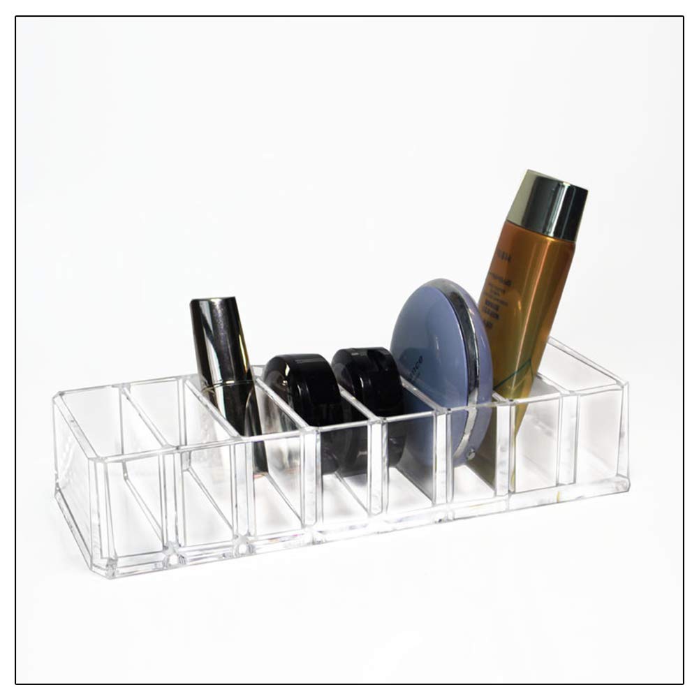Make-up-Organizer Transparent Mit 8 Fächern – Kosmetik-Box Für Lidschatten, Lippenstifte & Pflege