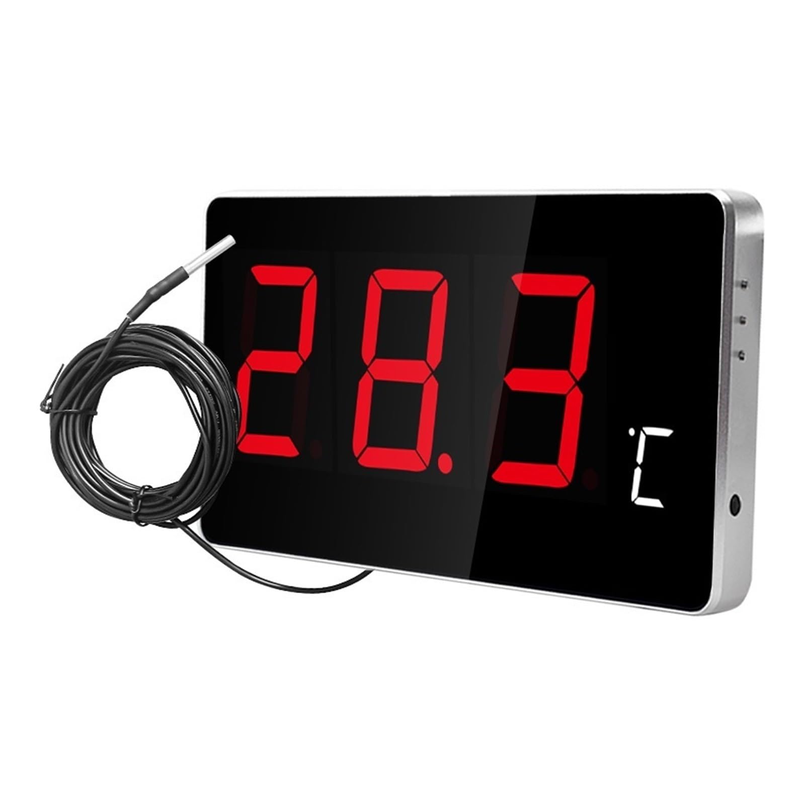 Termometr Do Wody Cyfrowy Termometr Domowy Elektroniczny Do Termometru Basenowego LED Duży Ekran Czujnika Temperatury Do Sauny Wewnętrznej I Zewnętrznej