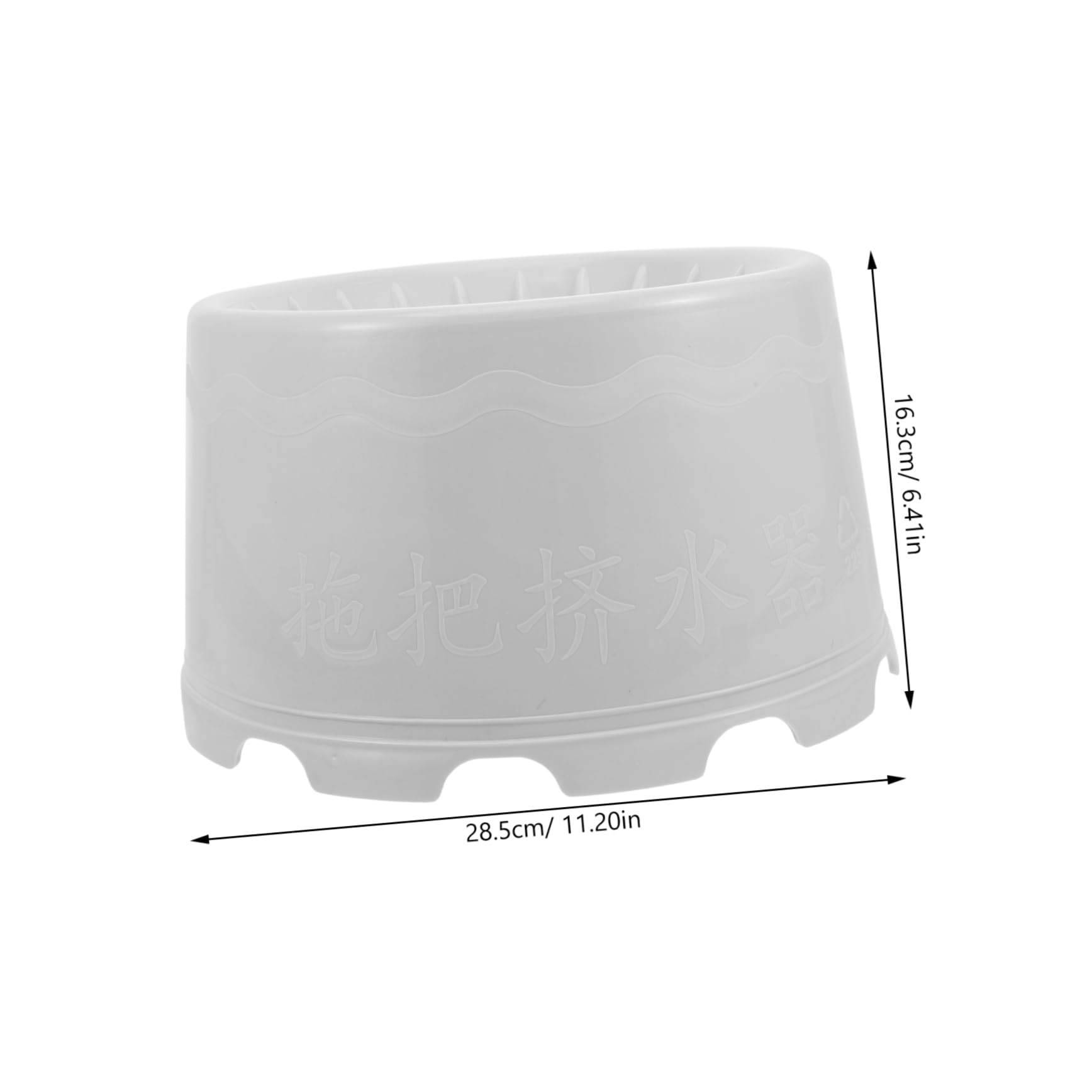 Cubo de Fregona Plástico, con Orificios de Drenaje, Baño