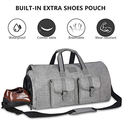 image for UNIQUEBELLA Carry-on Garment Bag Large Duffel Bag Suit Travel Bag Week