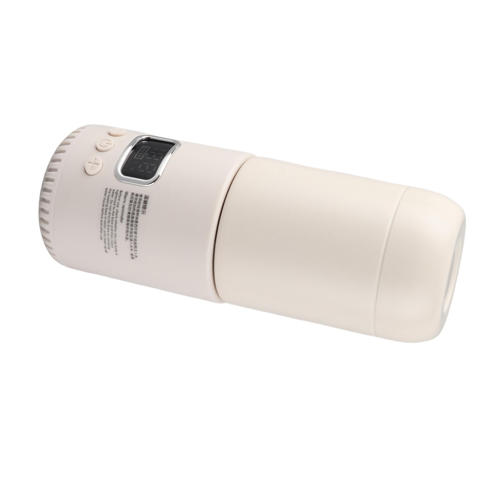 Termo Eléctrico de Viaje sin Cable Calentamiento Portátil, Calienta Agua Mantiene Temperatura Constante Taza Controlada 400 ml para Excursiones Oficina