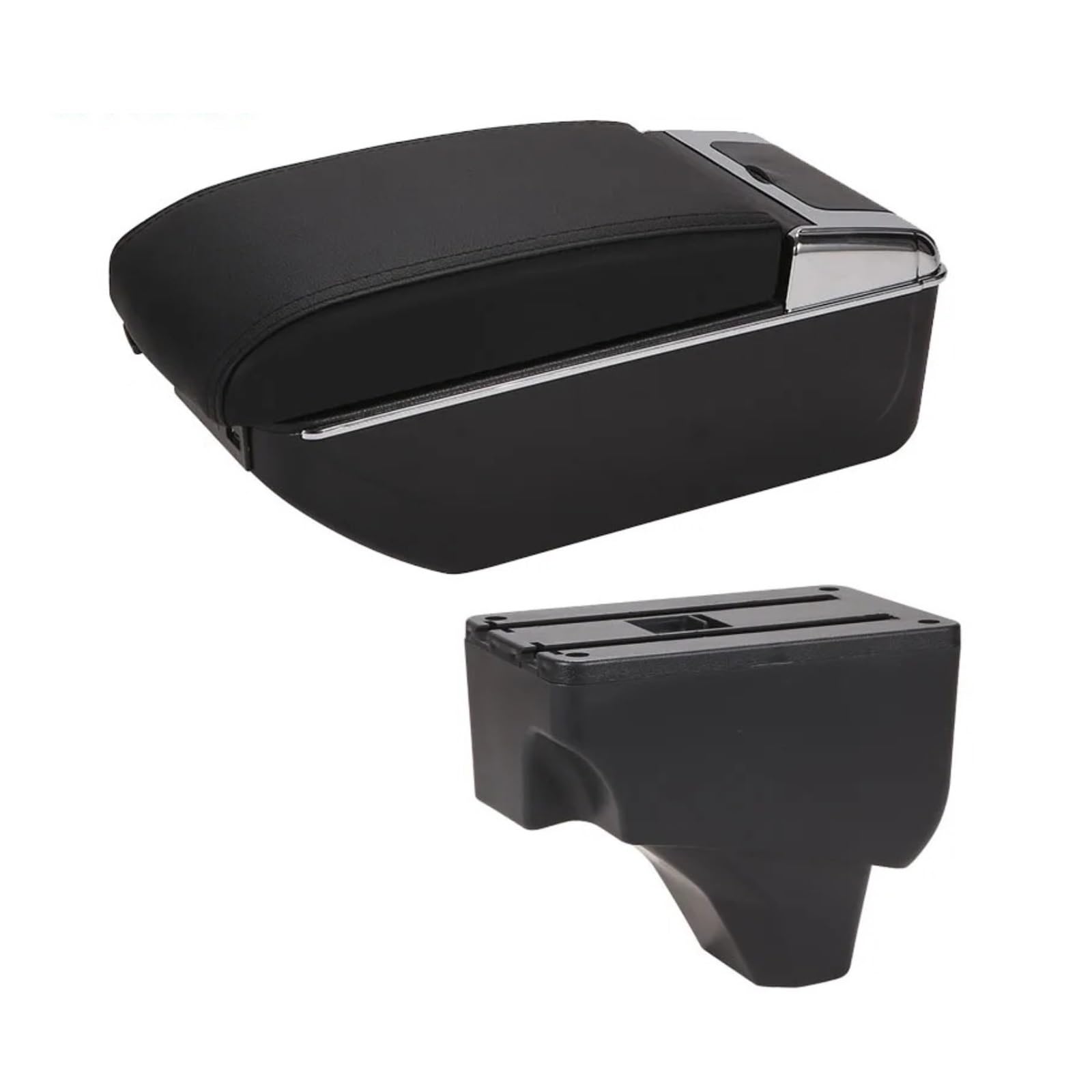Ggwqoops Car Armrests For Peugeot 2008 2019-2024 Armrest Car Box Retrofit Parts Interior Details Storage Accessories Armrest Box(A2 Black line 7USB)