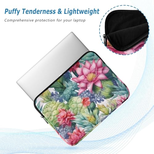 Funda para portátil 13-14 pulgadas con diseño floral acuarela miniatura 5