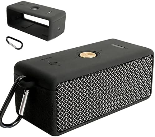 Silicone Case for Marshall Emberton/Emberton II Bluetooth Portable Speaker(Black)