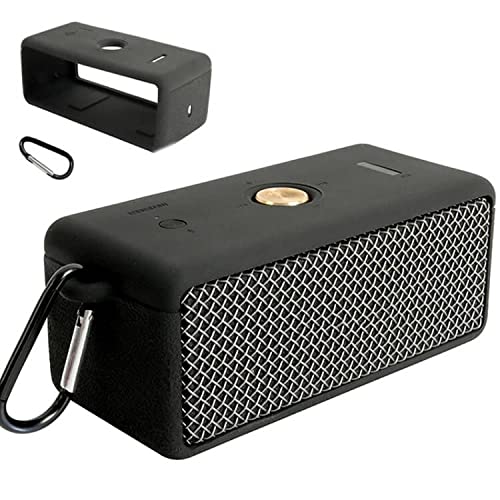 Silicone Case for Marshall Emberton/Emberton II Bluetooth Portable Speaker(Black)