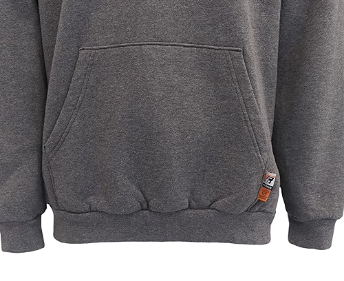 Image of VATRENUS FR Hoodies for Men Pullover 10.5oz Cotton Fleece Flame Resistant Jacket Fire Retardant Welding Sweatshirt