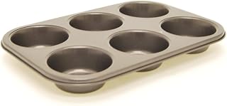 093628 Non-Stick 6 Cup Muffin Pan, 12.5 by 8.5-Inch