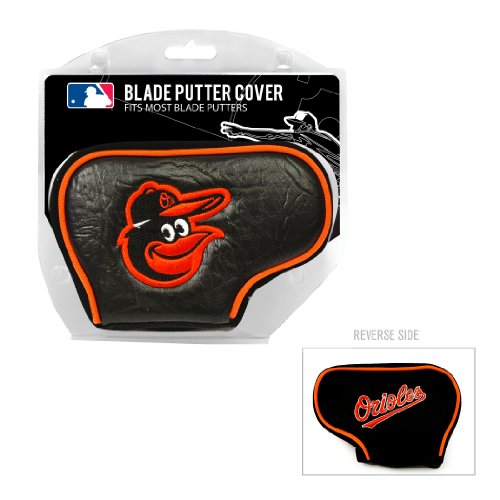 Team Golf MLB Baltimore Orioles Golf Blade Putter Cover Golf Club Blade Putter Headcover, Fits Most Blade Putters, Scotty Cameron, Taylormade, Odyssey, Titleist, Ping, Callaway