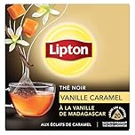 Lipton Thé Noir à la Vanille de Madagascar et Caramel 20 Sachets Pyramid®