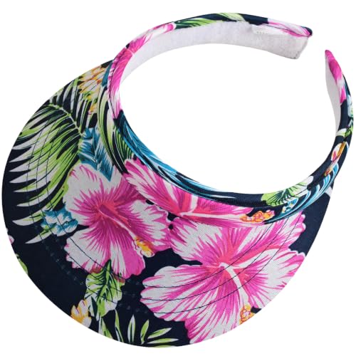 Image of Sun Visor Hats Women Wide Brim Adjustable Clip On Visors Beach Men Hat