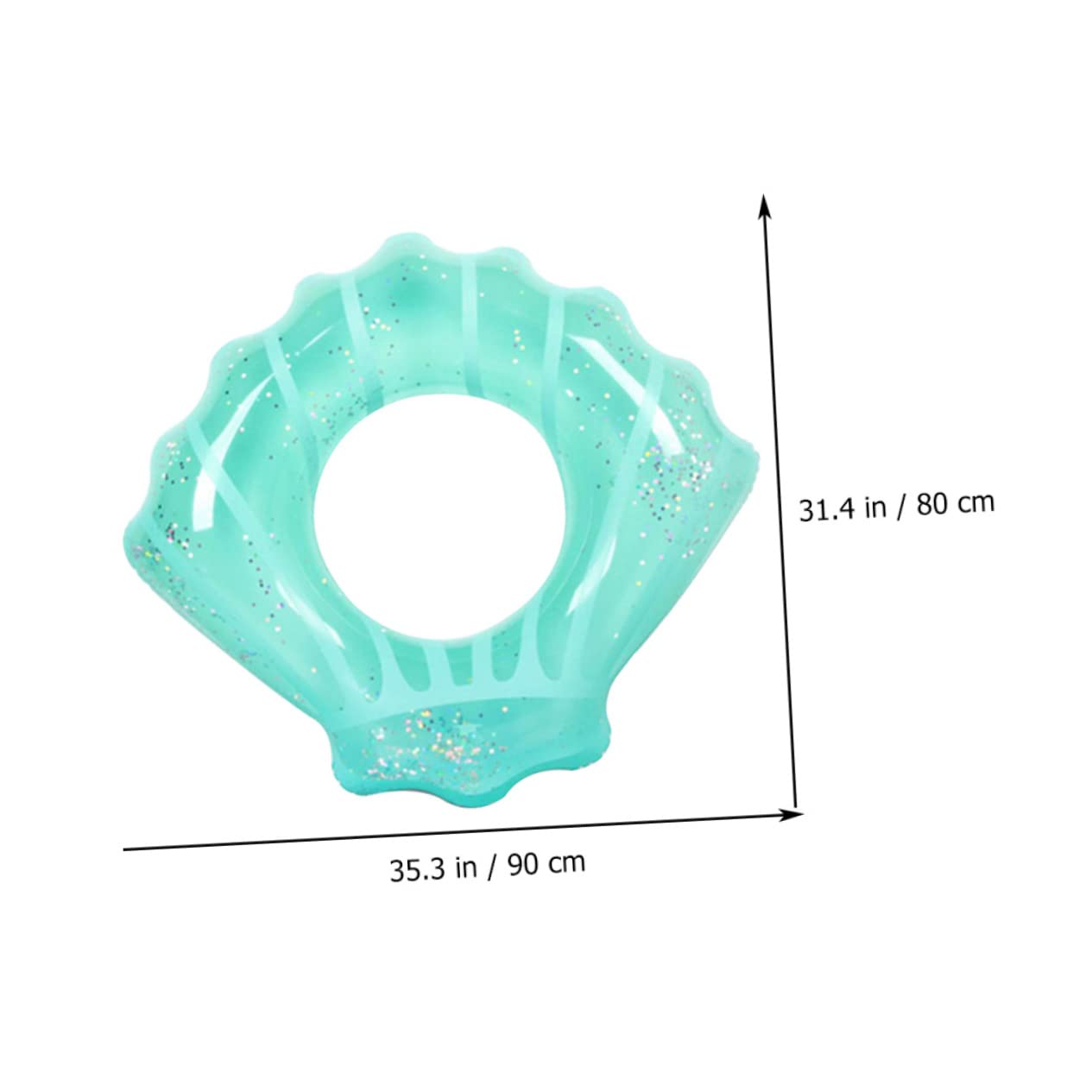 BRIGHTFUFU Adults Boys and Girls Inflatable Pool Tube PVC Swimming Ring Beach Swimming Accessory Fine Craftsmanship