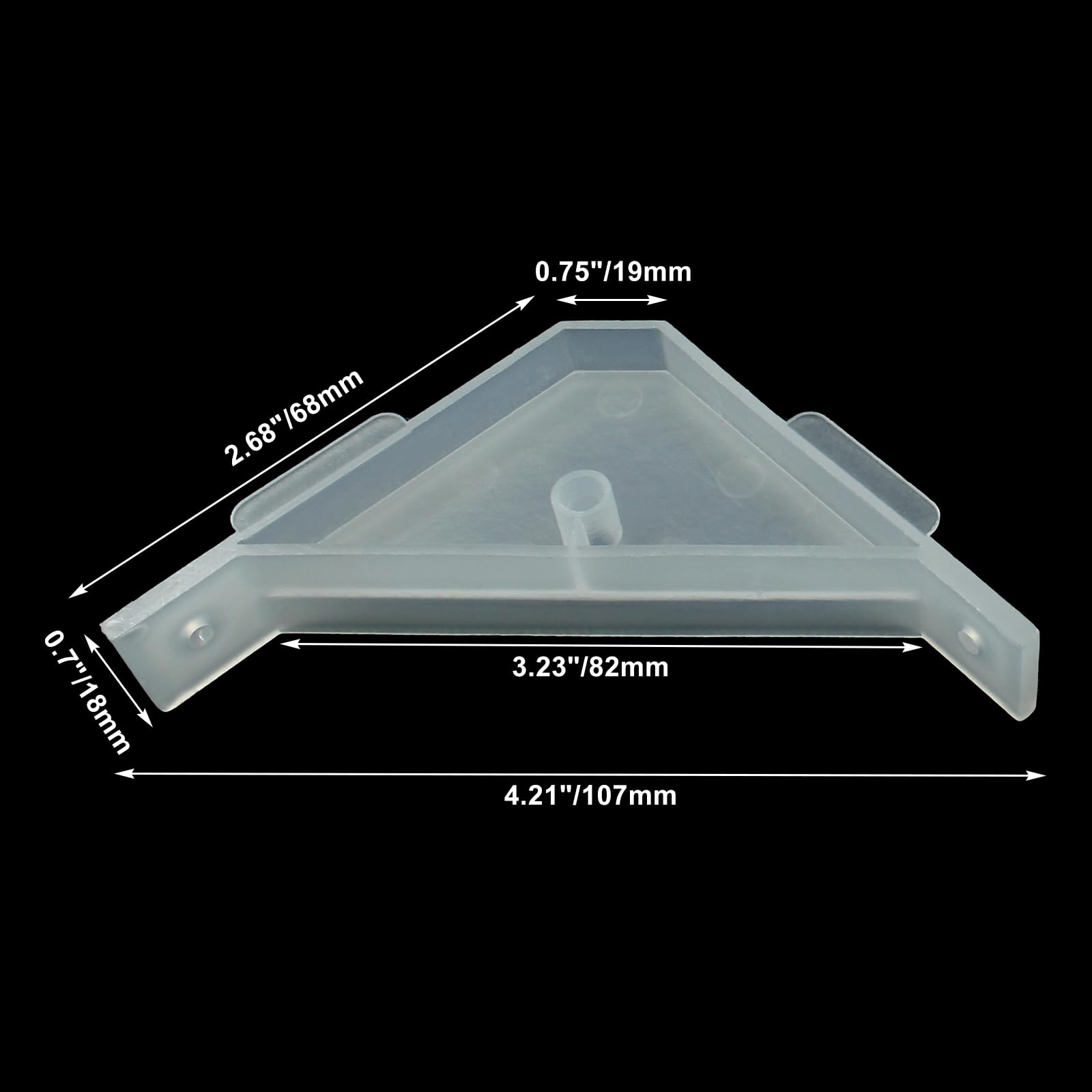 Amazon | Zorveiio キャビネット三角ブラケット 24個 90度