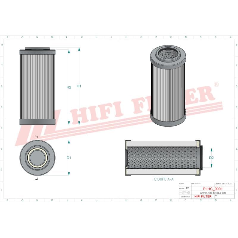 HIFI FILTER SH 55007 Hydraulikfilter kompatibel mit Metso Nordberg Ponsse