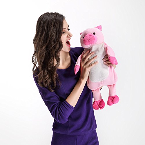 Fluffy Hot Water Bottle Soft Furry Cover With Hand Pocket 2L Large Hot | UK