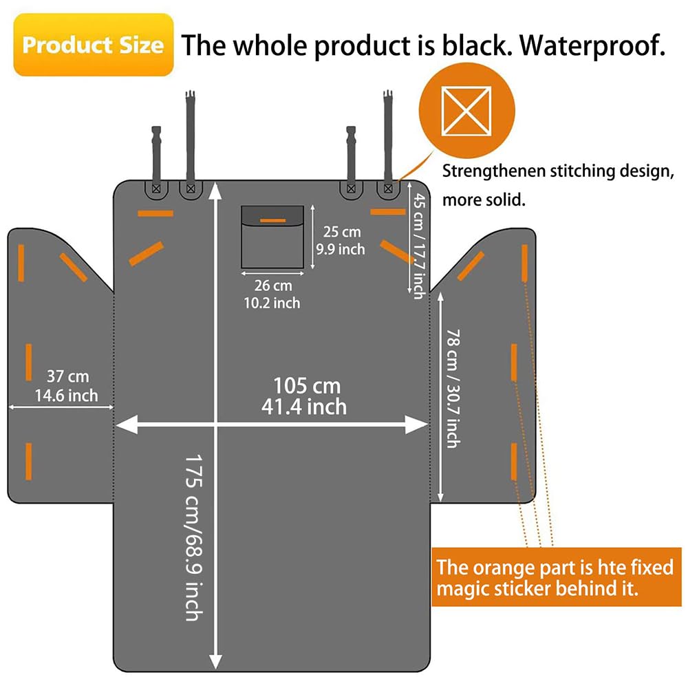 Auto hondendeken achterbank voor KIA SPORTAGE 5 V 2022-2025 waterdichte hondendeken huisdier auto stoelhoes, krasbestendige stoelbekleding