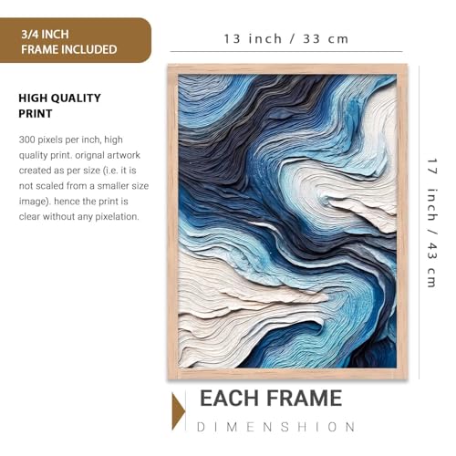 Image of kotart Abstract WALL Framed Painting | Big Aesthetic WALL Framed Paintings for Living Room Bedroom Wall Decor (13x17 inch)