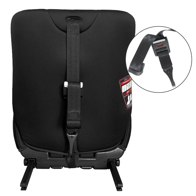 XOMAX HC02S Kindersitz ISOFIX 9–36 kg | ECE R129 i-Size | Gruppe 1/2/3 mit 5-Punkt-Gurt & Top Tether | mitwachsender Auto-Kindersitz höhenverstellbar, Sitzerhöhung (Schwarz)