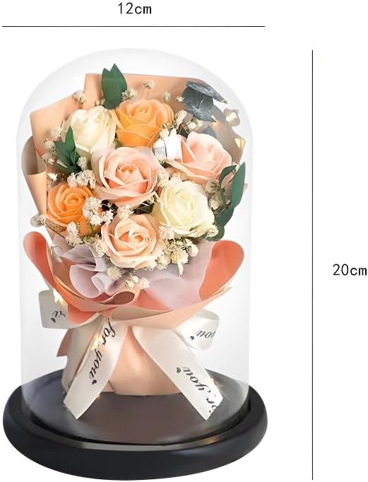Amazon｜プリザーブドフラワー 贈り物 2024 ガラスドーム プレゼント 