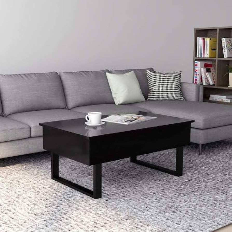 ローテーブル 昇降式 おしゃれ 天板高さ42~64cm調節可能 35O56