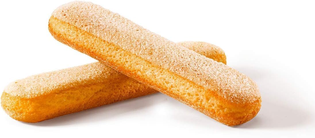 Italian Gourmet Bundle Vicenzovo, 6 x 300 g biscuits cuillère pour tiramisu savoiardi pâtisserie italienne œufs frais farine italienne sucre italien format 1,8 kg + Italian Gourmet Polpa
