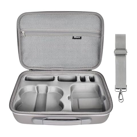 Lunaanda Futerał do DJI Neo, przenośny futerał do przechowywania DJI Neo Fly More Combo Drone i akcesoria, przenośna torba podróżna PU z paskiem do drona, pilota zdalnego sterowania, baterii i kabli