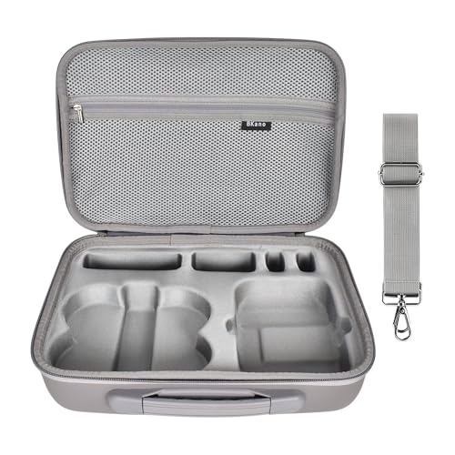 Lunaanda Carrying Case for DJI Neo Portable Storage Case for DJI Neo Fly More Combo Drone and Accessories PU Portable Travel Bag with Should Strap for Drone Remote Control Batteries and Cables
