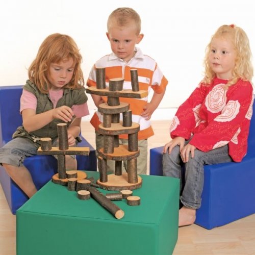 Preisvergleich Produktbild Baumklötze mit Rinde - Bauklötze