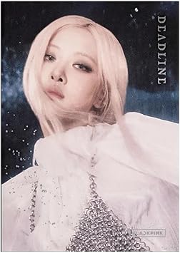 BLACK PINK Deadline Silver Version - ROSE Version 3rd Mini Album CD+Photobook+Photo Film Ticket+Folded Poster+Selfie Photocards