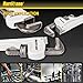 HURRICANE 14-Inch Aluminum Pipe Wrench,Heavy Duty Adjustable Plumbing Wrench,Straight Handle Plumbers Tool,40% Lighter Weight