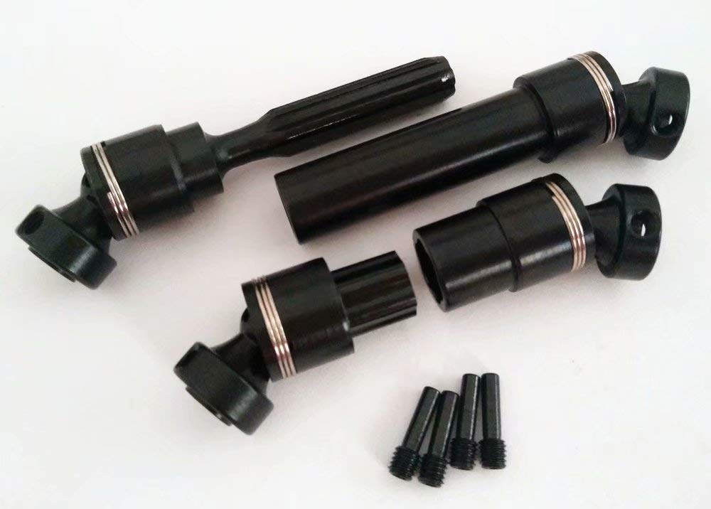 CrazyRacer Hard Steel Main Center Driveshafts Fit Traxxas 1/16 EREVO Summit Slash 4WD 7250R