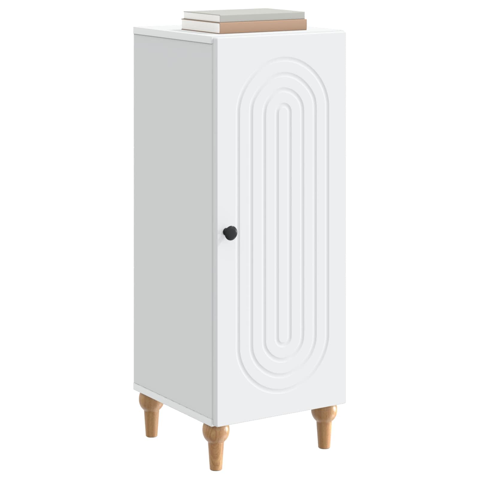 Credenza bianca 33 x 34,5 x 90 cm armadio in legno