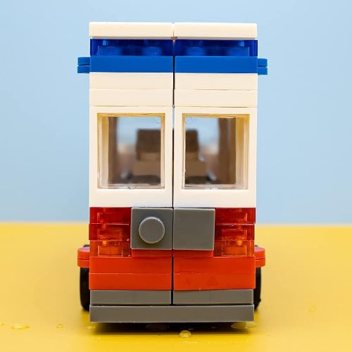 Miniatura 7 de Uvini Bloque de construcción de coche para niños, juegos de construcción de autos de juguete, modelo de coche de ambulancia para construir, el mejor