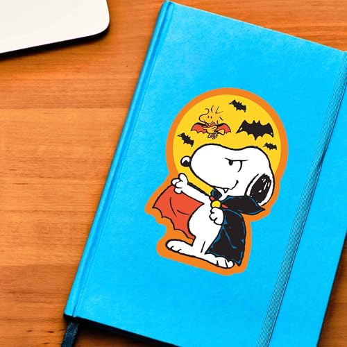 Image of Peanuts Snoopy the Vampire Adhesive Vinyl Decal - Spooky Snoopy Sticker for Halloween Decor