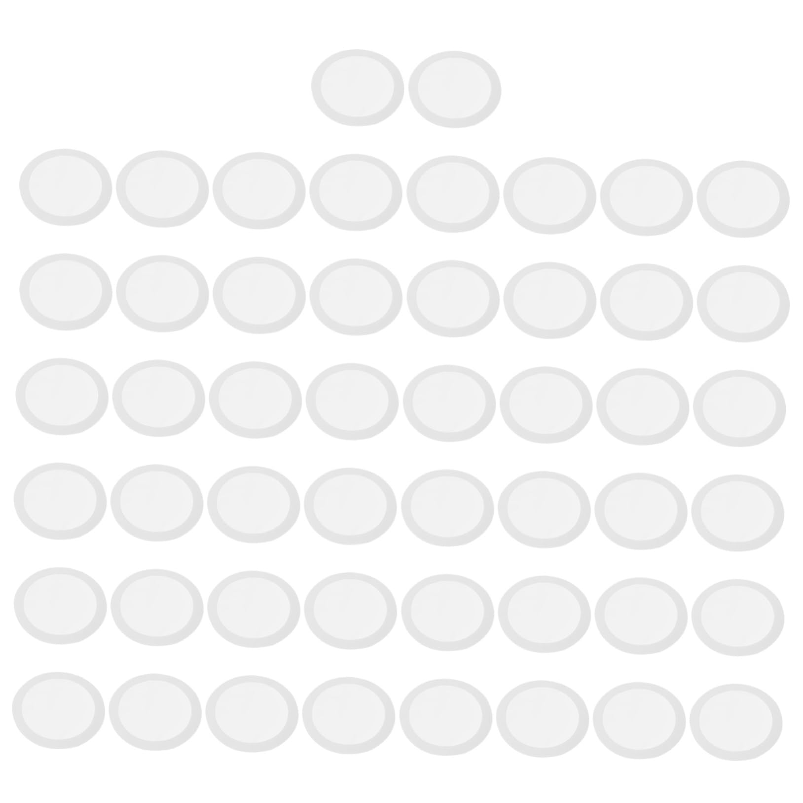 BESPORTBLE 50PCS Kazoo Flute Diaphragms Membranes for Kazoo Instruments Durable Flute Accessories for Loud Crisp Sound Easy to Attach Remove