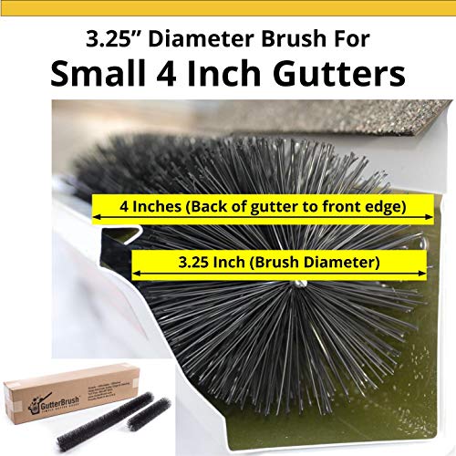 Gutterbrush Sizing Samples - 3 Pieces - 3.25, 4.25, 5.25 Inch Diameters - Confirm Best Fit For Your Gutters - Not Returnable #TOP3