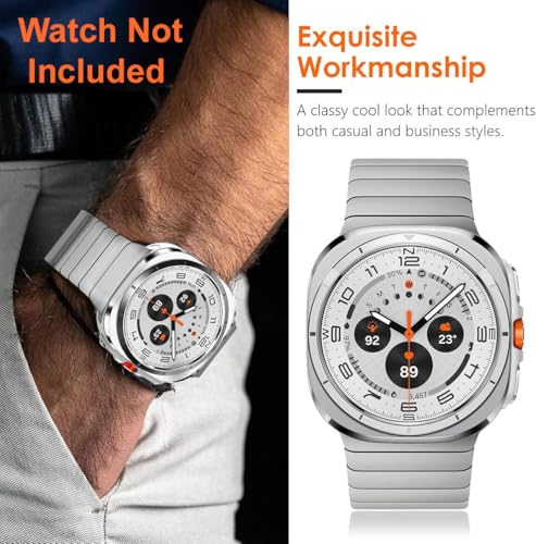 Image of Zitel Stainless Steel No Gap Metal Band Compatible with Samsung Galaxy Watch Ultra 47mm 2025 /2024