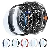 【Ajustement Parfait, HD-Écran】Ce Galaxy Watch 8 Classic Case 46mm présente des découpes précises pour un accès facile à toutes les commandes,capteurs et fonctions de la montre,il est protégé par un protecteur d'écran en verre trempé haute résolution ajustement parfait.Plus besoin de vous soucier des bulles ou de l'humidité qui pourraient brouiller l'écran de votre Samsung Watch 8 Classic.Il offre une expérience tactile ultra-fine tout en préservant la sensibilité tactile d'origine de la montre