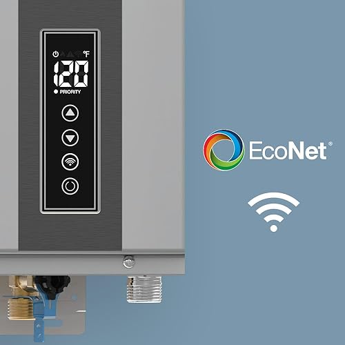 Miniatura 8 de Rheem RTG-84XLP-3 Calentador de agua de propano líquido sin tanque para exteriores de alta eficiencia, 8.4 GPM