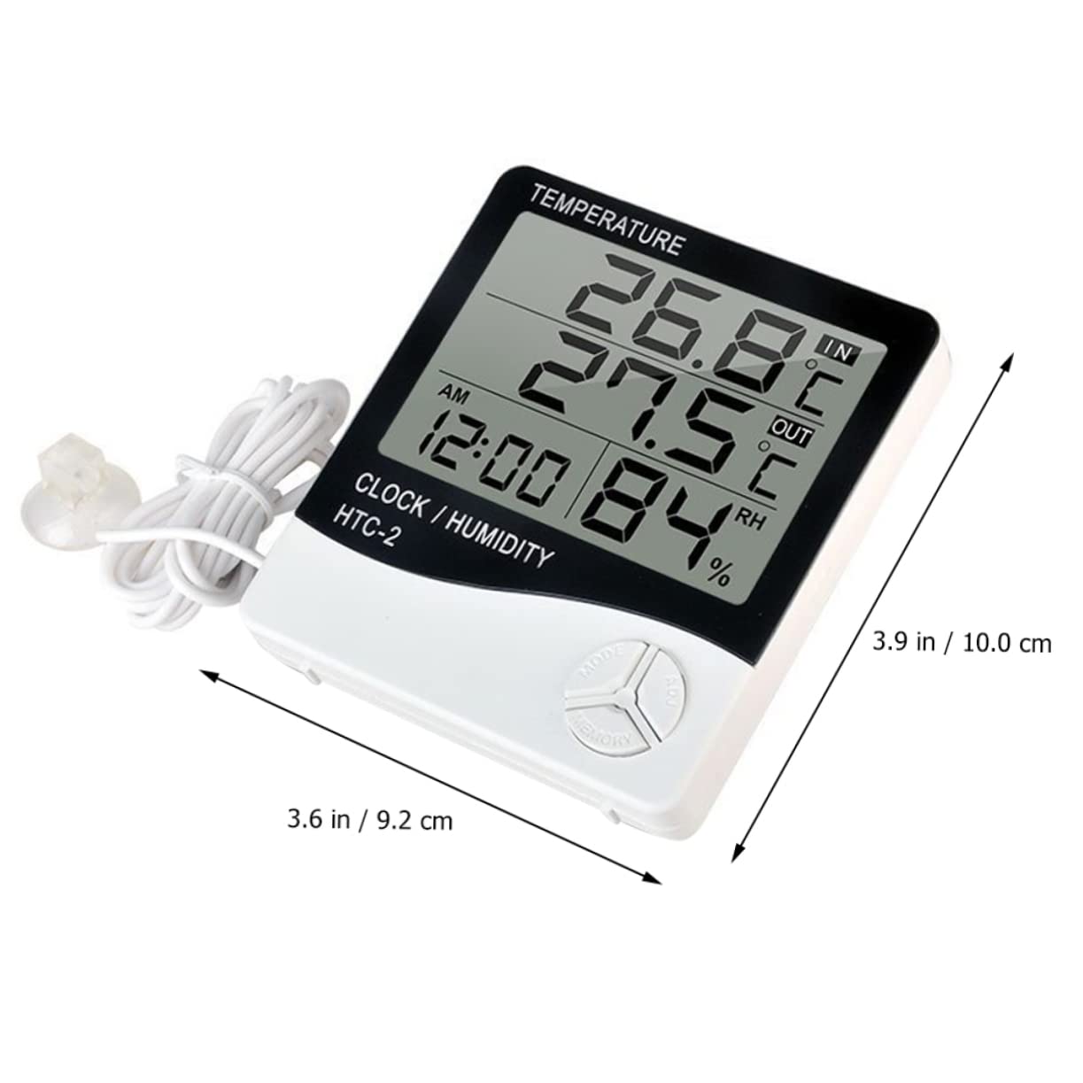 Angoily 2stücke Lcd Digital Aquarium Thermometer Mit Hygrometer Präzise Temperatur Und Feuchtigkeitsmessung Für Aquarien Und Terrarien Tragbar Klare Lcd-anzeige Ohne Batterie