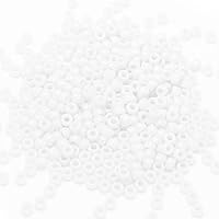 Vista 2 de Gxueshan 1000 cuentas acrílicas blancas de poni de 0.236 x 0.315 pulgadas a granel para pulseras de amistad, collares, joyería, aretes, trenzado