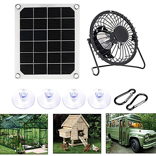Zonnepaneel Ventilator 5V 10W Waterdichte Zonne-energie Ventilator Zonne-energie Ventilator Voor Thuis RV Kas Ventilatie… - Afbeelding 5