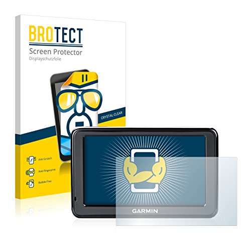 BROTECT (2 Stück Schutzfolie für Garmin nüvi 2595LMT Displayschutz Folie Made in Germany, Ultra-Klar BROTECT (2 Stück Schutzfolie für Garmin nüvi 2595LMT Displayschutz Folie Made in Germany, Ultra-Klar