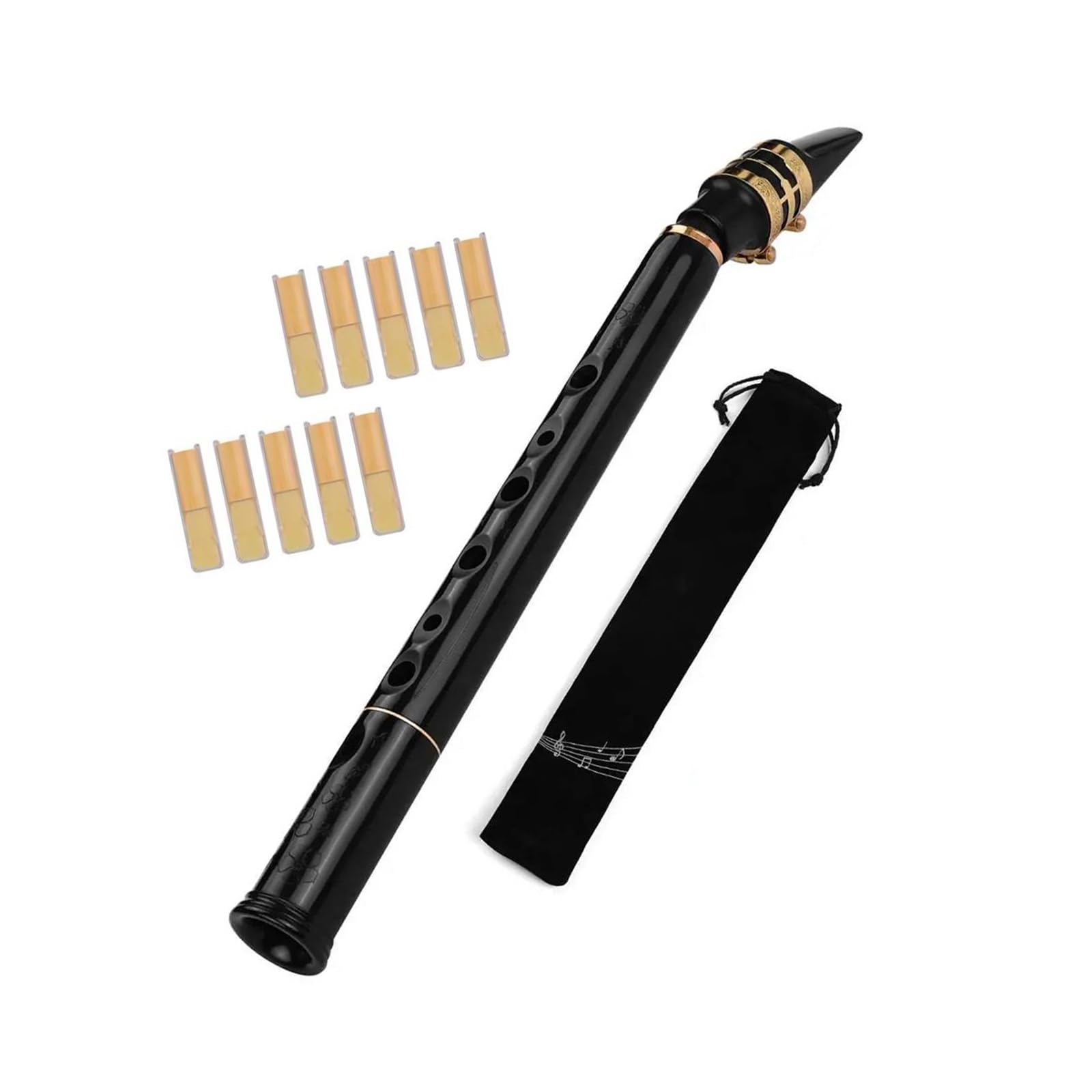 Mini Sassofono Tascabile In Do Con Bocchino In Materiale ABS Per Strumento A Fiato Sassofono