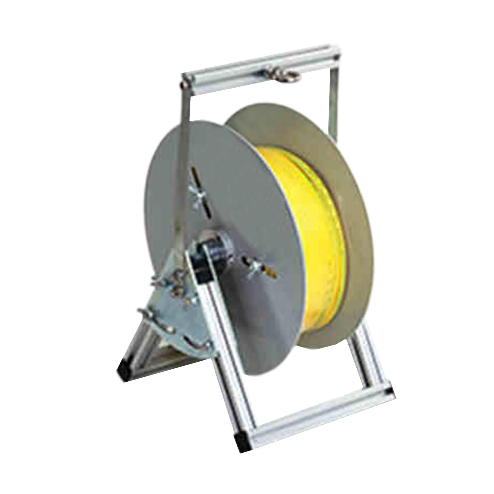 Dispensador de cables portátil, soporte plegable para carrete de alambre para cable eléctrico de 38 PE, resistente para uso industrial y minorista (2 carretes)
