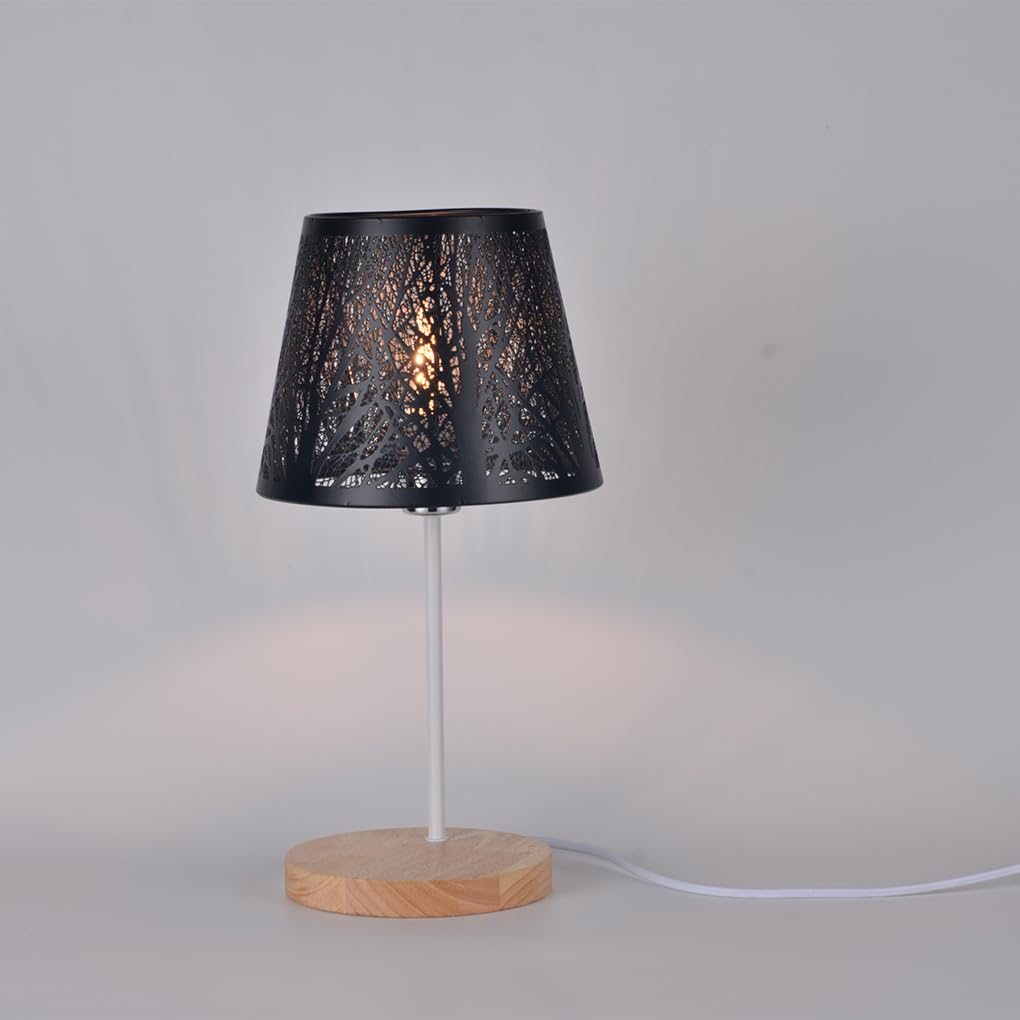 Couvercle d'abat-jour Durable, Installation facile et effet de lumière douce, abat-jour en métal élégant pour la décoration de la maison, écologique, noir