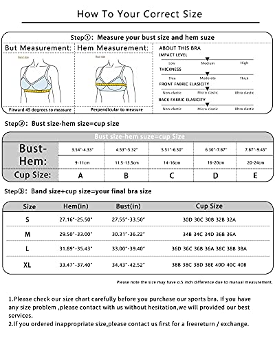 Tomtiger Women Sports Bra High Impact ​With Removable Padded Activewear ​Tank Tops ​For Yoga Workout Fitness (Dark Green, L) #TOP6