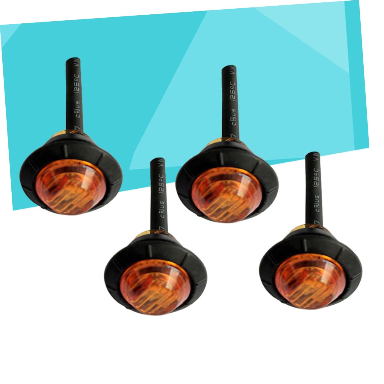 ibasenice 20 Luces Laterales Redondas de 3 LED para Camión Remolque de 12 V y Uso Prolongado
